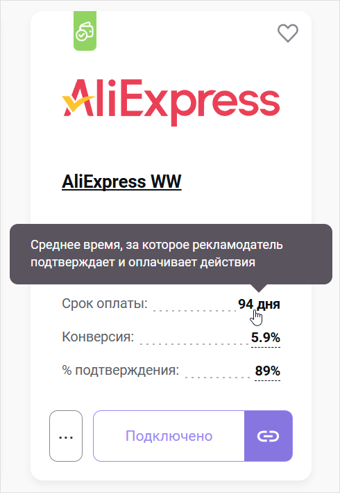 Пользователь совершил действие. Когда я получу деньги за него в Admitad?